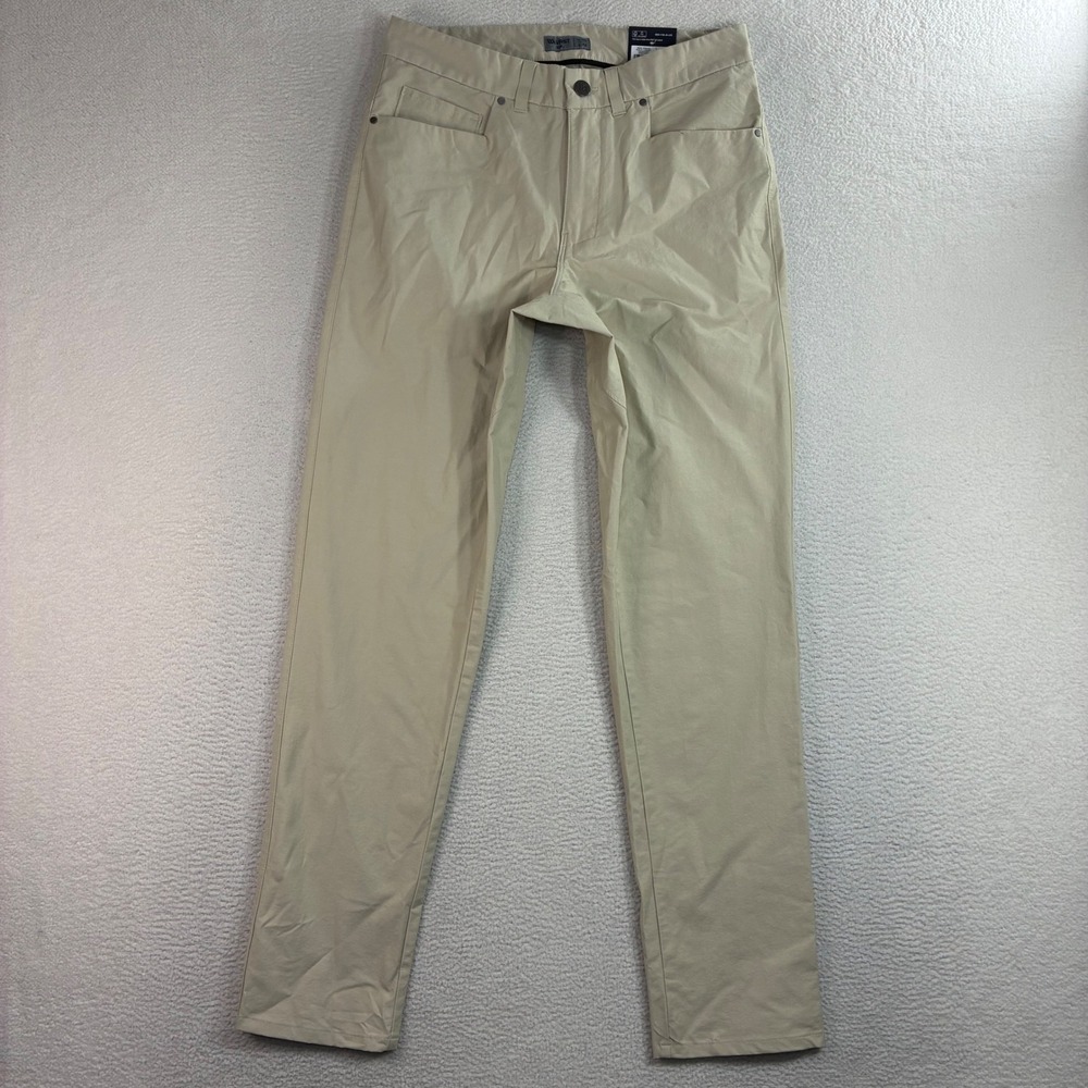 VRST Limitless Pants Men 30x32 Beige Slim 5 Pocket Canvas Stretch Preppy NWT